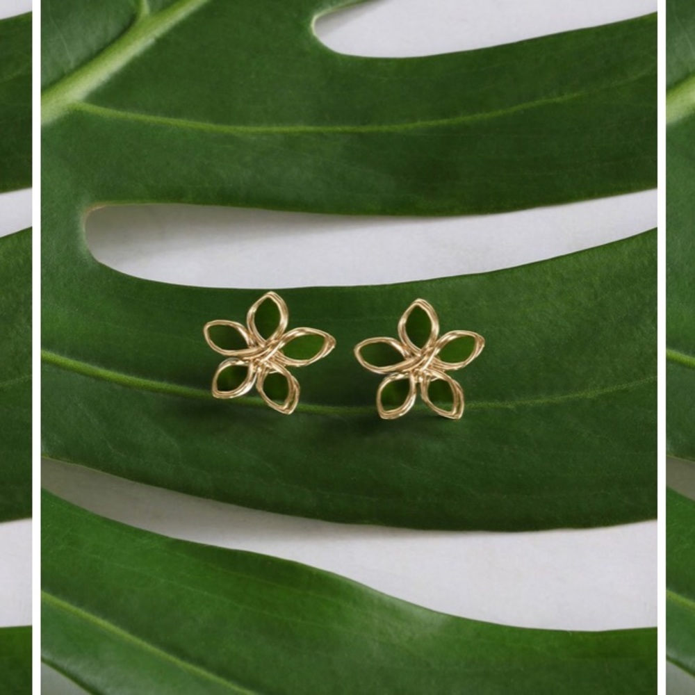 Wire Wrapped Flower Studs [Ki-ele]